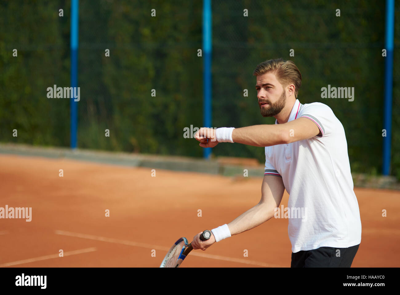 C'était une assez bonne shot de la balle Banque D'Images