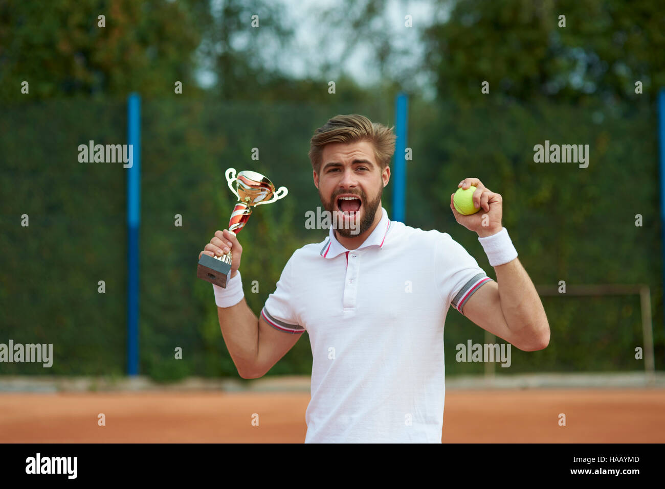 Follement vraiment profondément le champion est lui Banque D'Images
