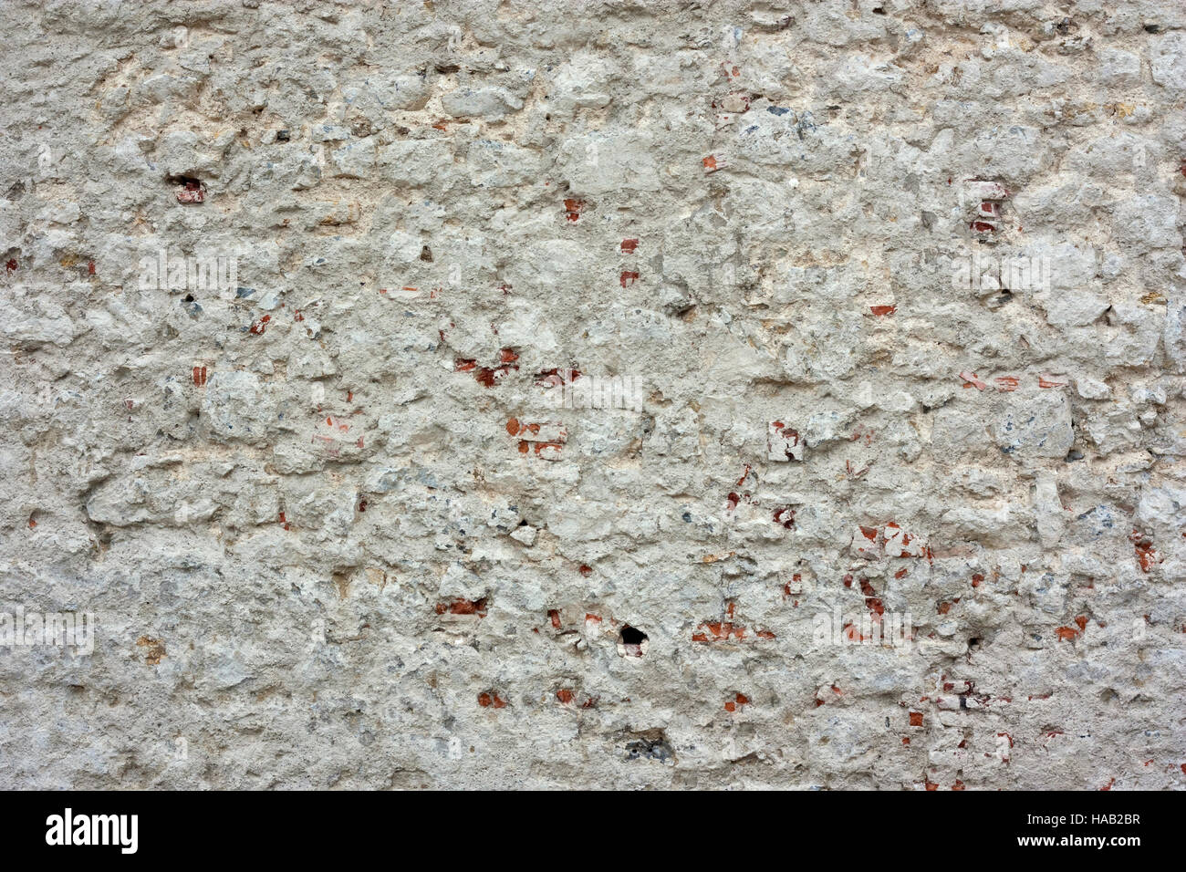 Brickwall très ancienne avec de plâtre gris Banque D'Images