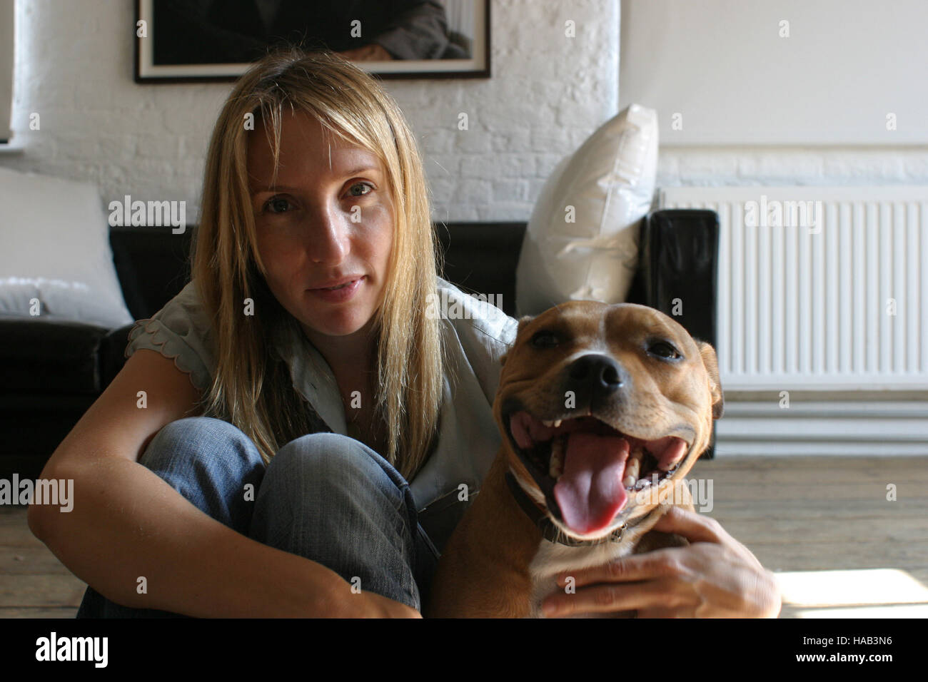 Sam Taylor-Wood, ou depuis son mariage, Sam Taylor-Johnson, photographe et cinéaste, réalisateur du film "Cinquante Nuances de gris' entre autres. Banque D'Images