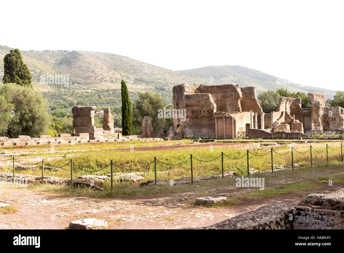 Villa d'Hadrien, Adriana est un grand complexe archéologique romain à tivoli, Italie Banque D'Images