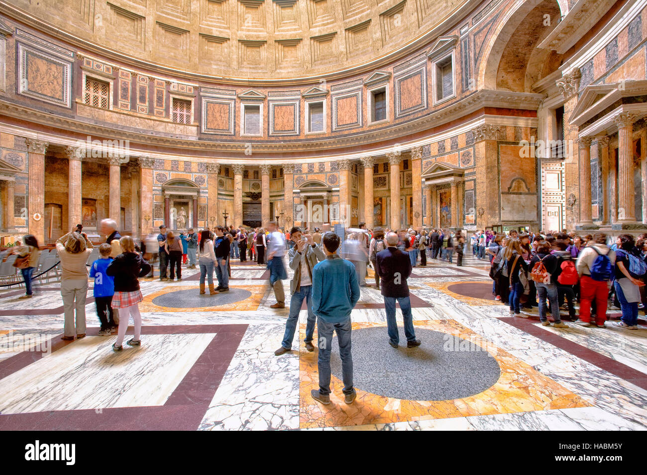 L'intérieur du Panthéon, Rome Banque D'Images