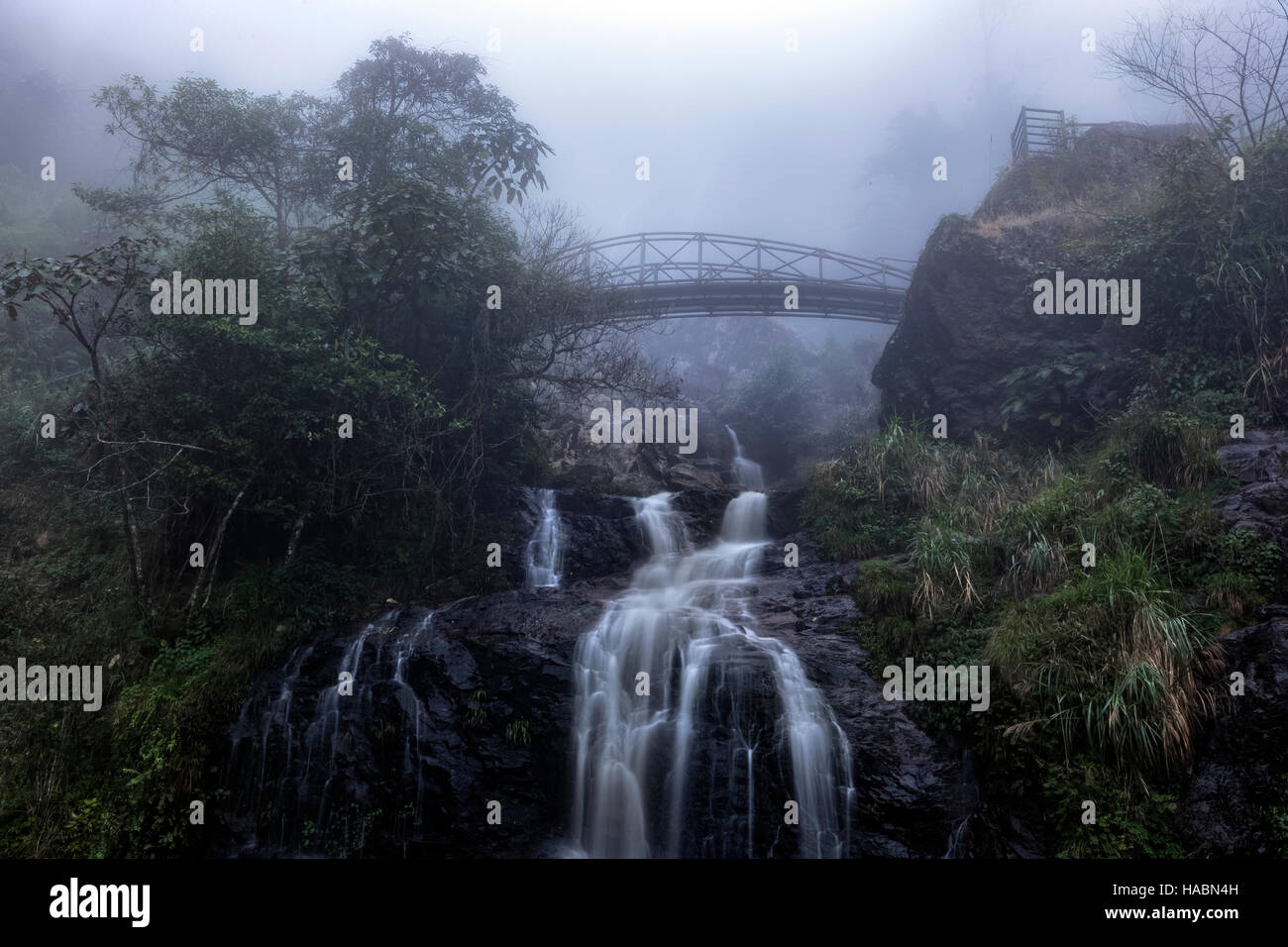 Cascade de Thac Bac, Siver, Lao Chai, SAPA, Vietnam, Asie Banque D'Images