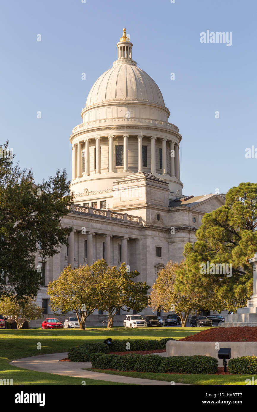 Le Capitole de l'état de l'Arkansas à Little Rock, Arkansas. Banque D'Images