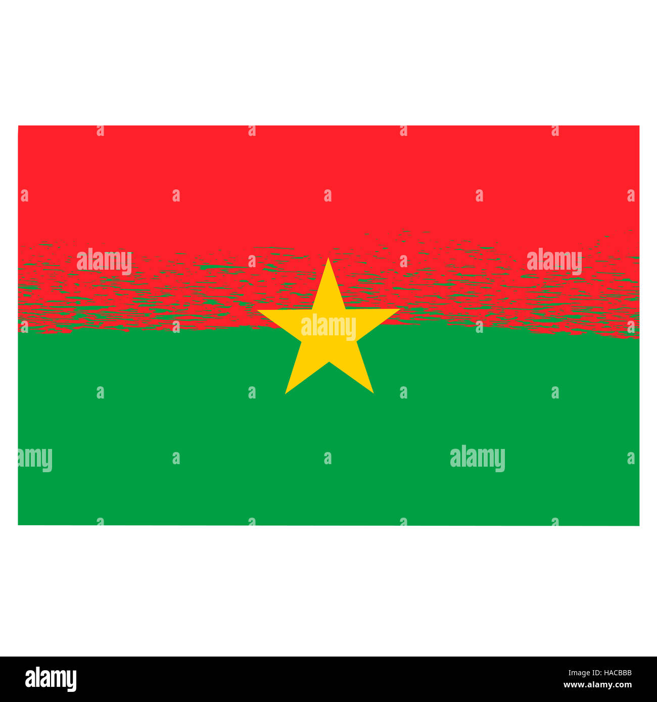 Le Burkina Faso National Grunge Flag Banque D'Images