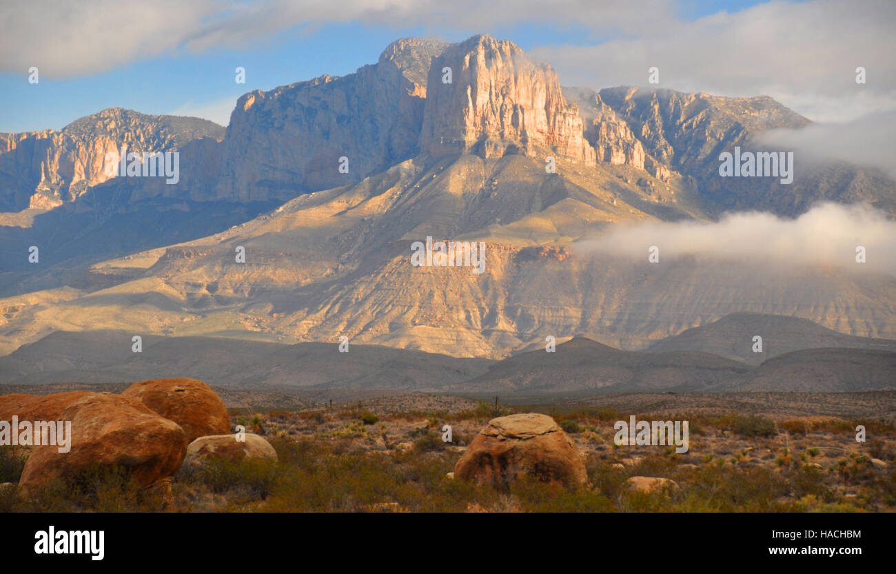 El Capitan, Guadalupe Mountains National Park, California, USA Banque D'Images