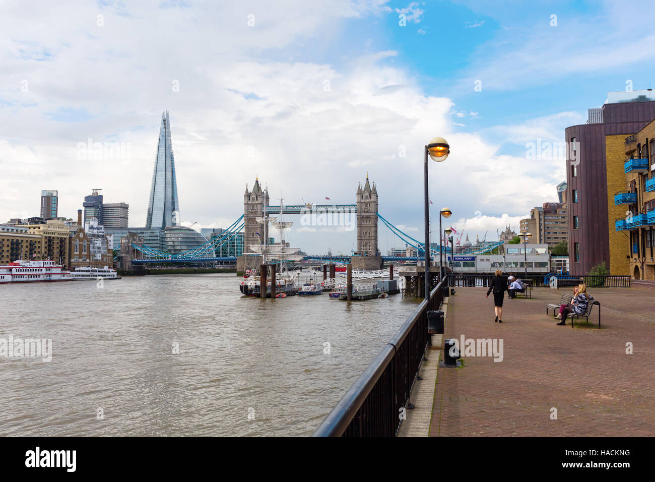Vue sur la Tamise à Londres, Royaume-Uni Banque D'Images