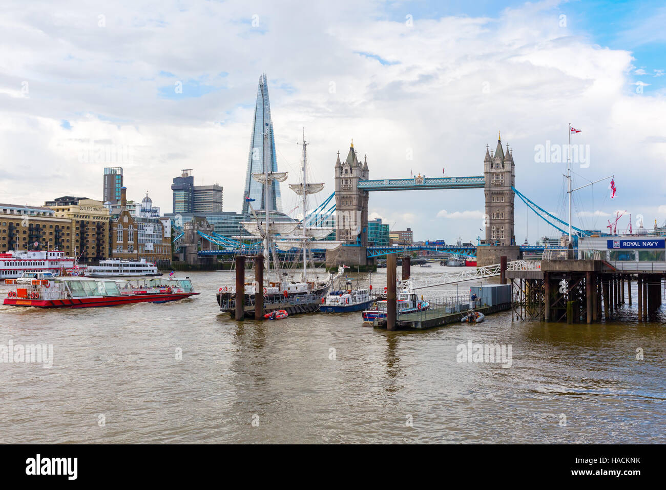 Vue sur la Tamise à Londres, Royaume-Uni Banque D'Images
