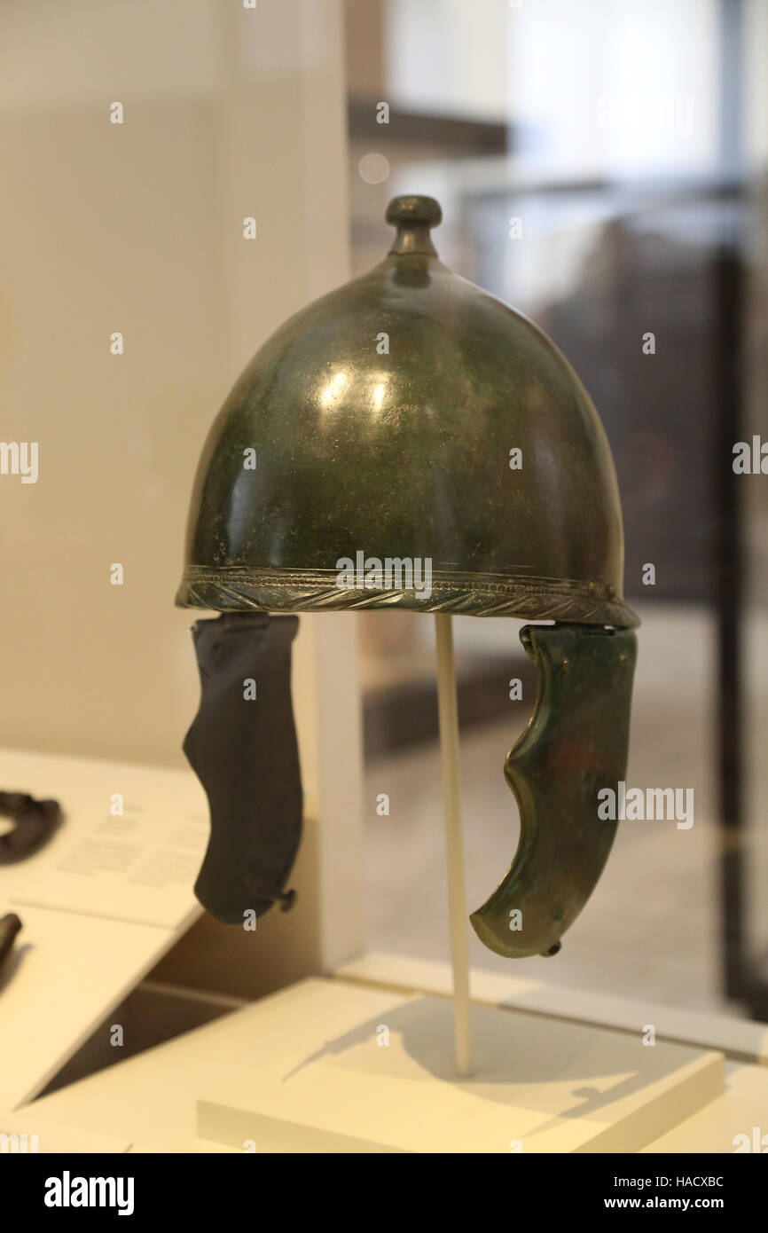 Arme ibérique. Casque. 4ème-2ème siècle avant JC. Musée Archéologique National, Madrid. L'Espagne. Banque D'Images
