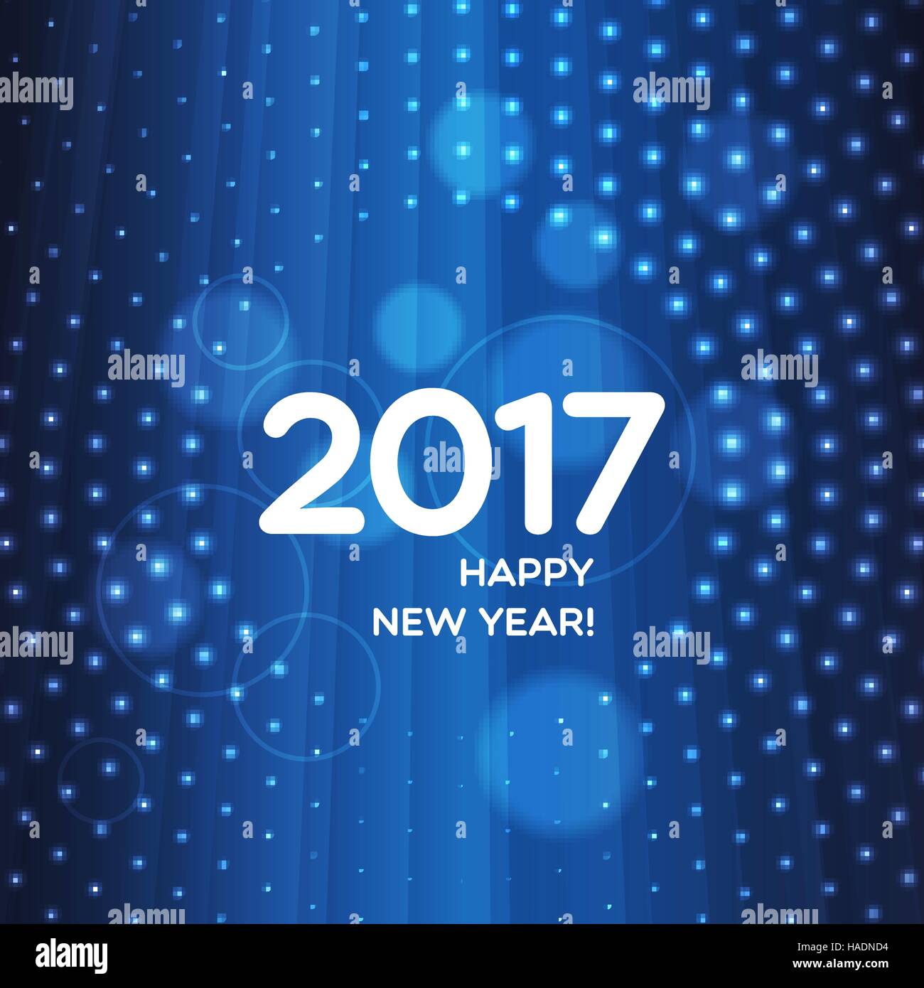 Bonne Année 2017 bleu abstrait arrière-plan clair pour votre conception Illustration de Vecteur