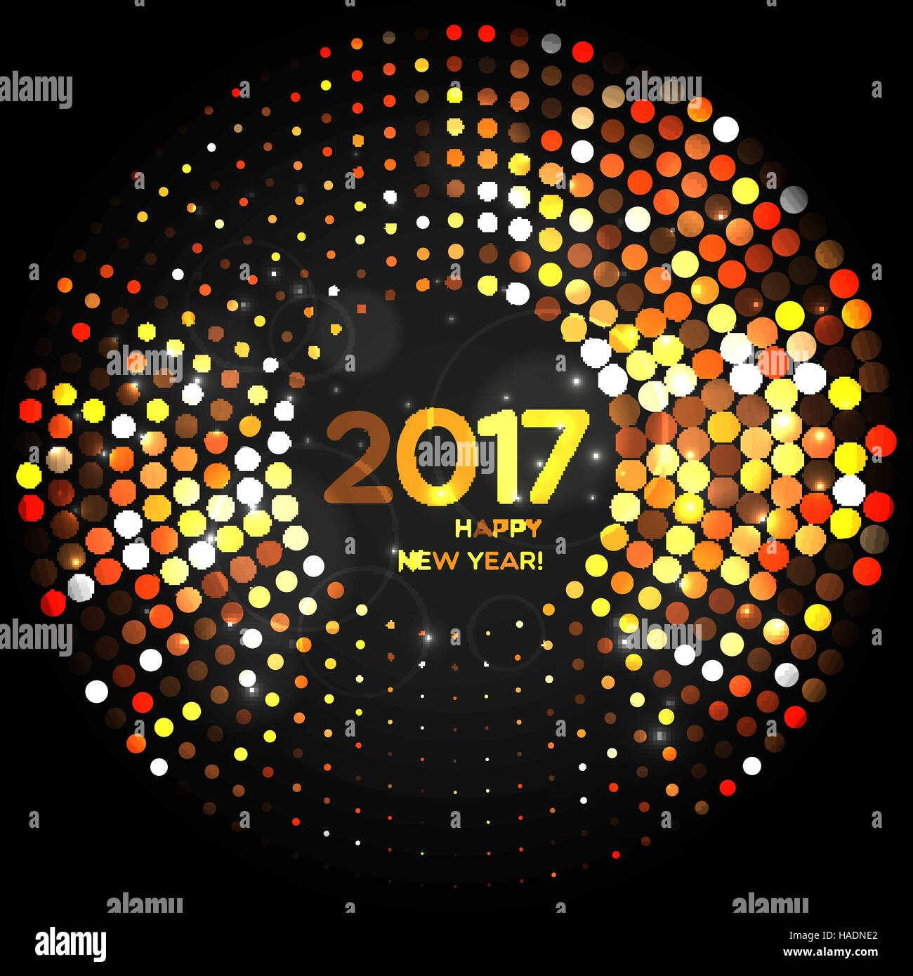 Bonne Année 2017 résumé arrière-plan clair pour votre conception Illustration de Vecteur
