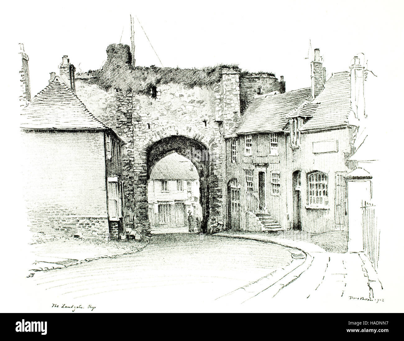 Le Landgate Seigle Kent Le Demi Ton Illustration De