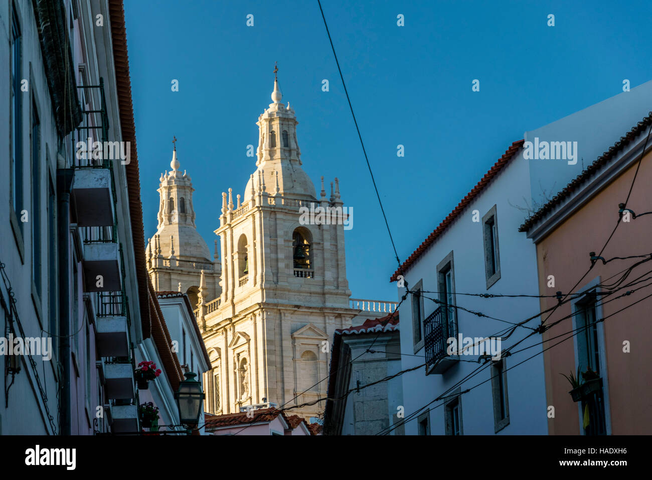 Les rues de Lisbonne romantique Banque D'Images