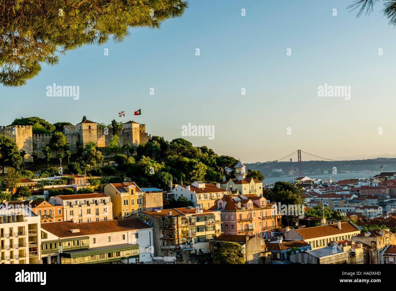 Les rues de Lisbonne romantique Banque D'Images