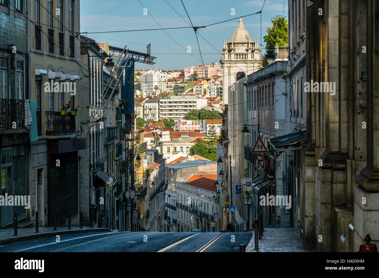 Les rues de Lisbonne romantique Banque D'Images