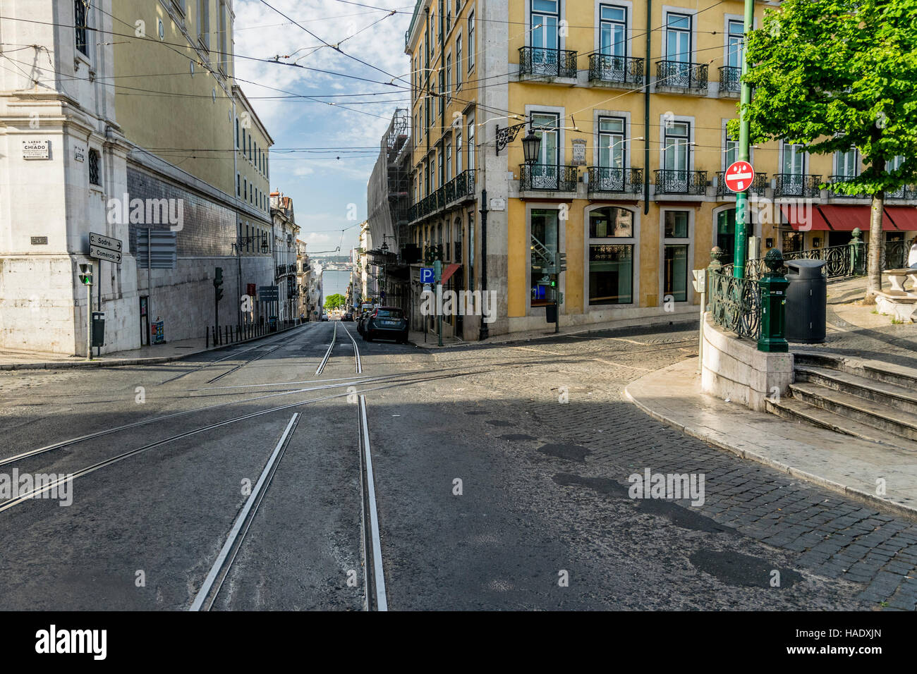 Les rues de Lisbonne romantique Banque D'Images