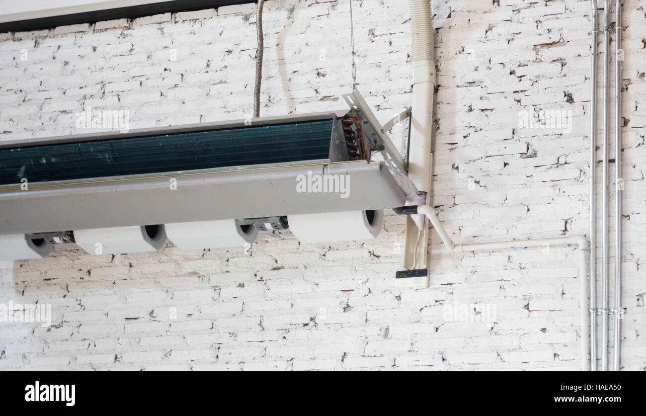 Type de plafond suspendu, de l'unité de climatiseur stock photo Banque D'Images