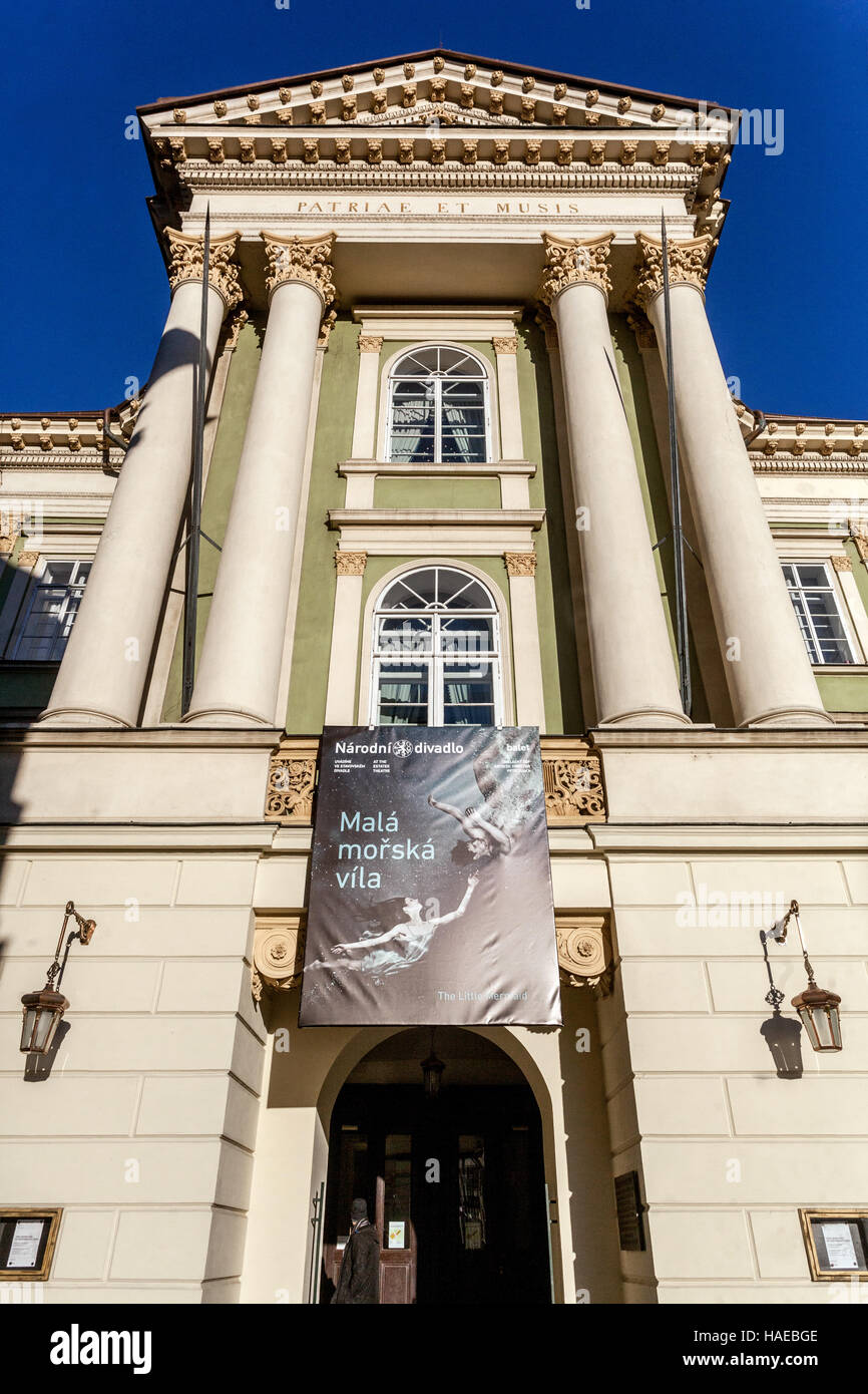 Opéra de Prague le Théâtre des Estates, Stavovske divadlo est un théâtre historique de Prague. Créé par la République tchèque Don Giovanni de Mozart Banque D'Images