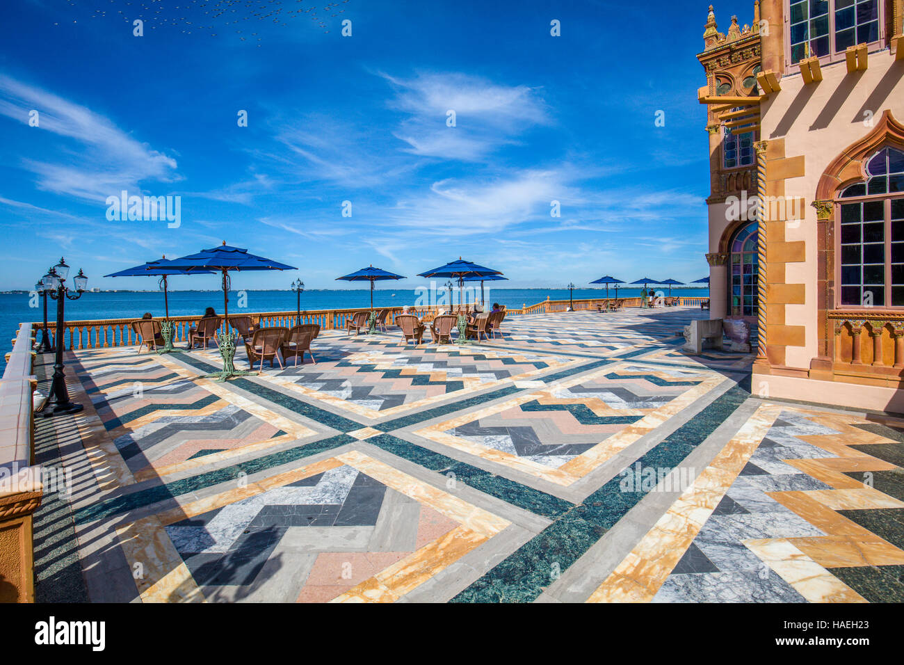Ca' d'Zan l'opulent hôtel particulier dans le style renaissance méditerranéenne de John & en Ringling à Sarasota en Floride Banque D'Images