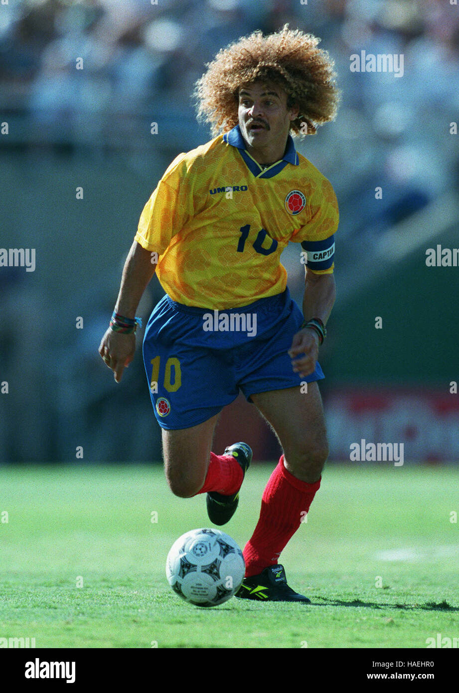CARLOS VALDERRAMA COLOMBIE 04 Juillet 1994 Banque D'Images