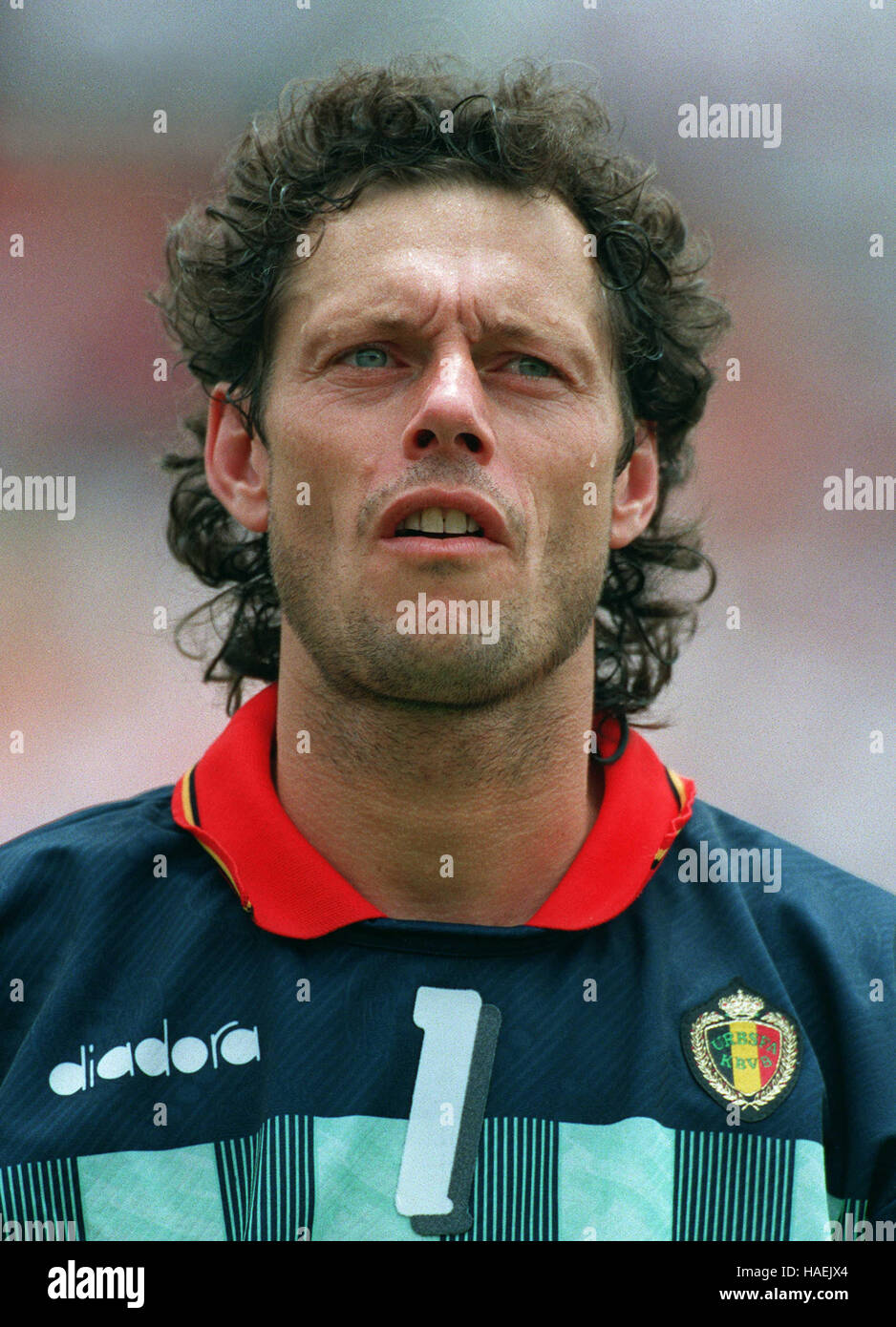 MICHEL Preud'homme Belgique et Benfica FC 25 Juin 1994 Photo Stock - Alamy