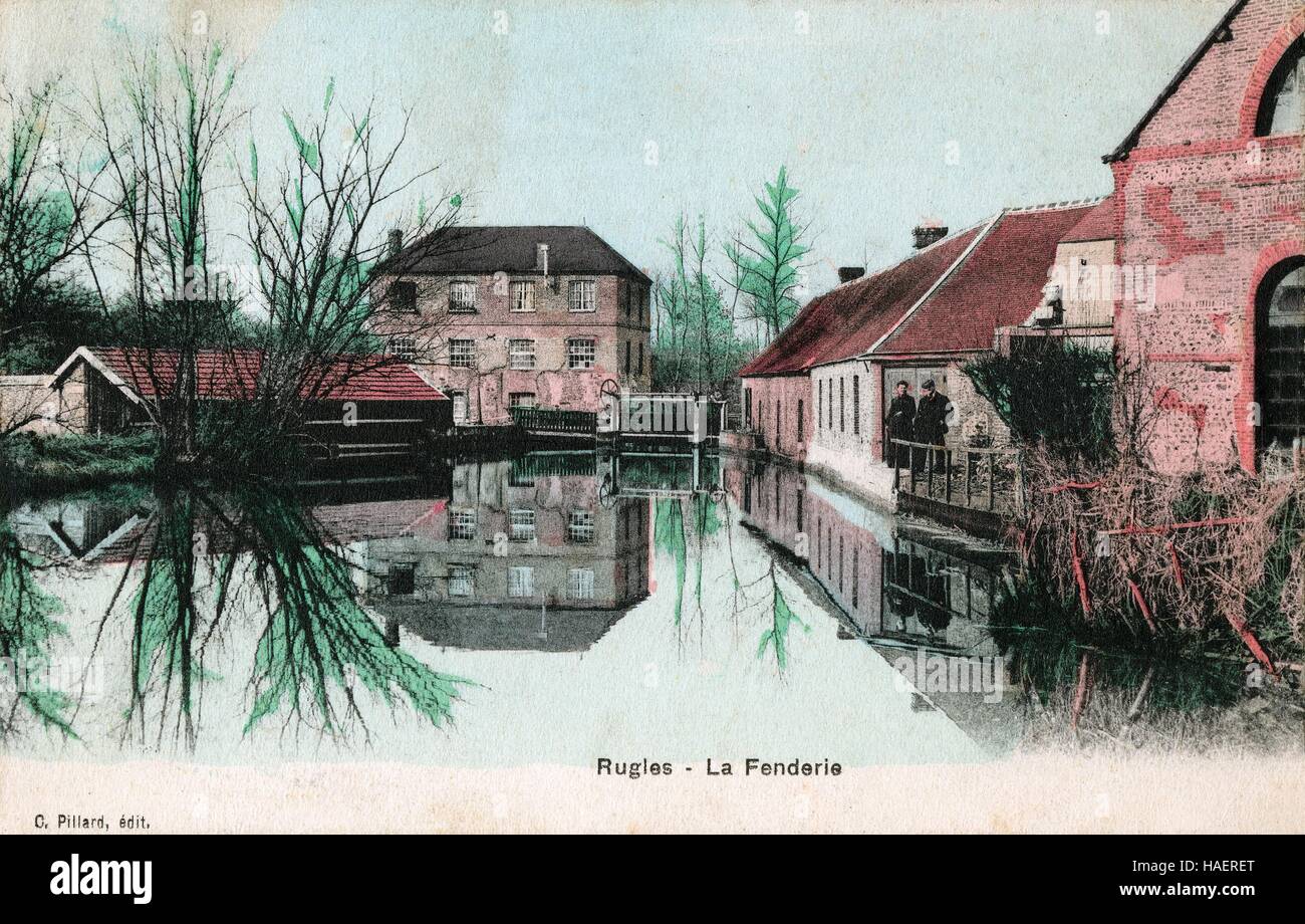 Histoire et patrimoine de RUGLES, (27) EURE, HAUTE NORMANDIE, France Banque D'Images