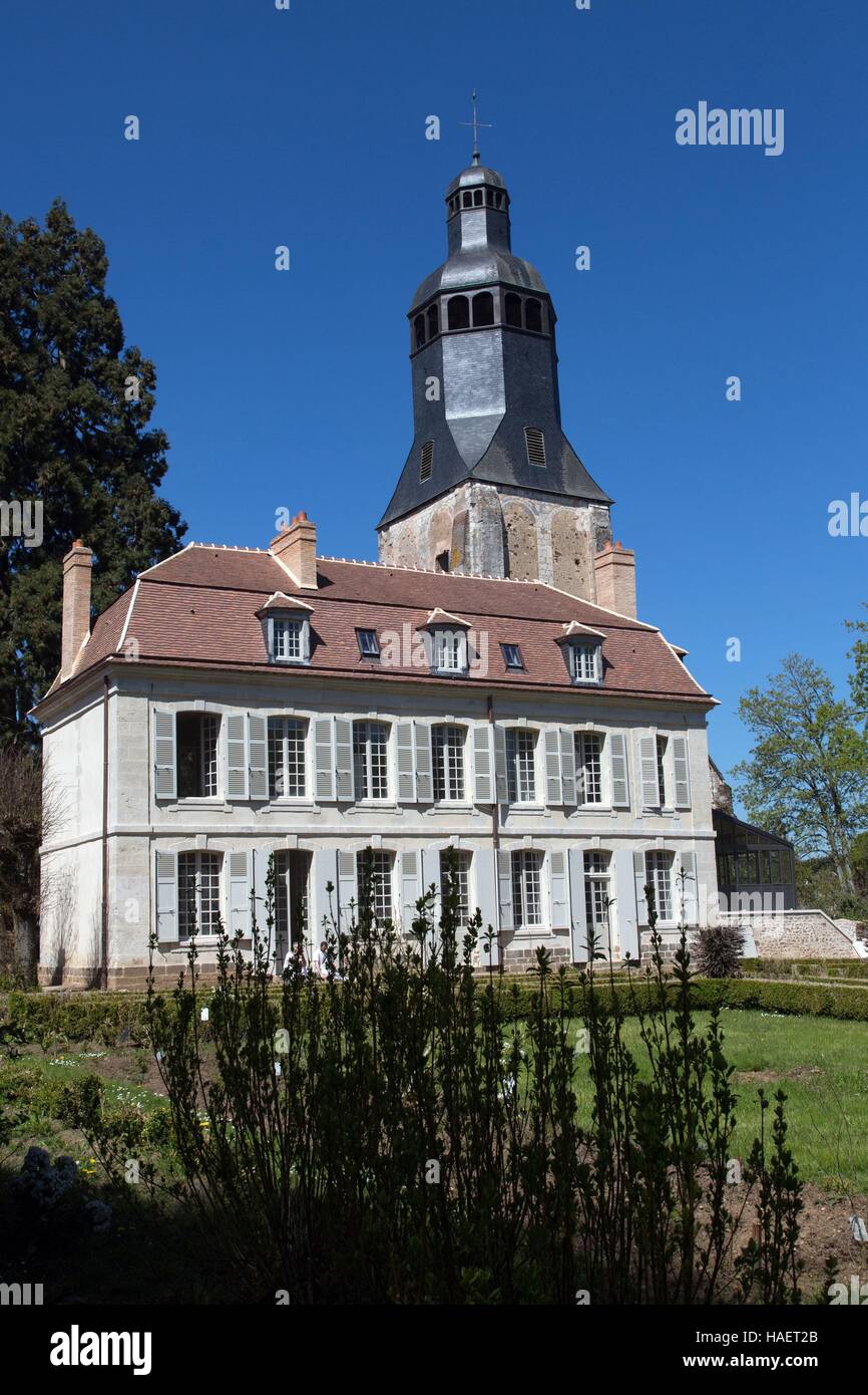 Restauration de l'ancienne école militaire, propriété de Stéphane Bern en Thiron Gardais, EURE ET LOIR (28), centre-VAL DE LOIRE, FRANCE Banque D'Images