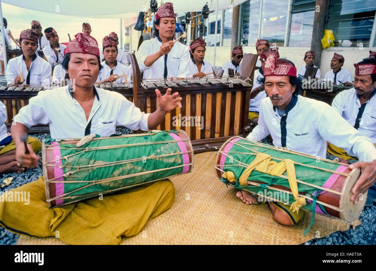 Bali a gamelan est un ensemble musical Banque de photographies et d