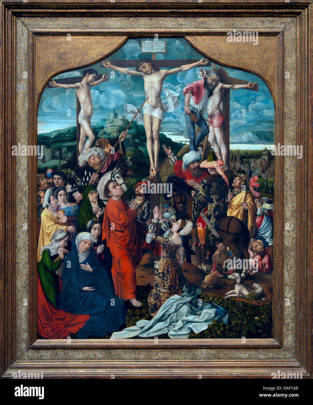 Calvaire, par Jan Provoost, vers 1515, Musée des Beaux-Arts, Gand, Belgique, Flandre occidentale, Belgique, Europe Banque D'Images