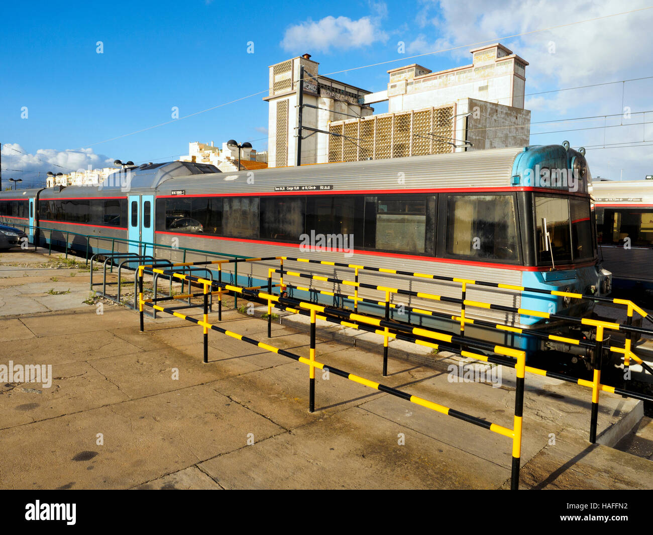 Gare à Faro - région de l'Algarve, Portugal Banque D'Images