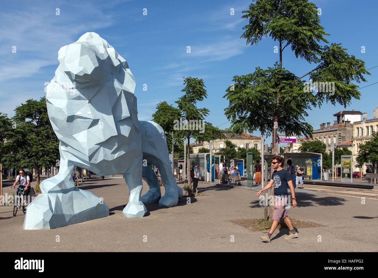 ILLUSTRATION DE LA VILLE DE BORDEAUX, (33) GIRONDE, AQUITAINE, FRANCE Banque D'Images