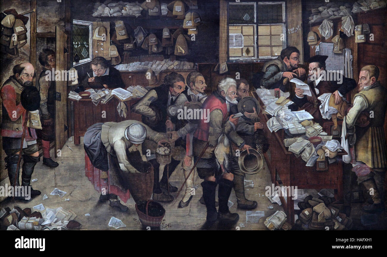 Avocat du village 1621 par Pieter Brueghel le plus jeune ou Pieter Bruegel le plus jeune 1564-1638 Banque D'Images