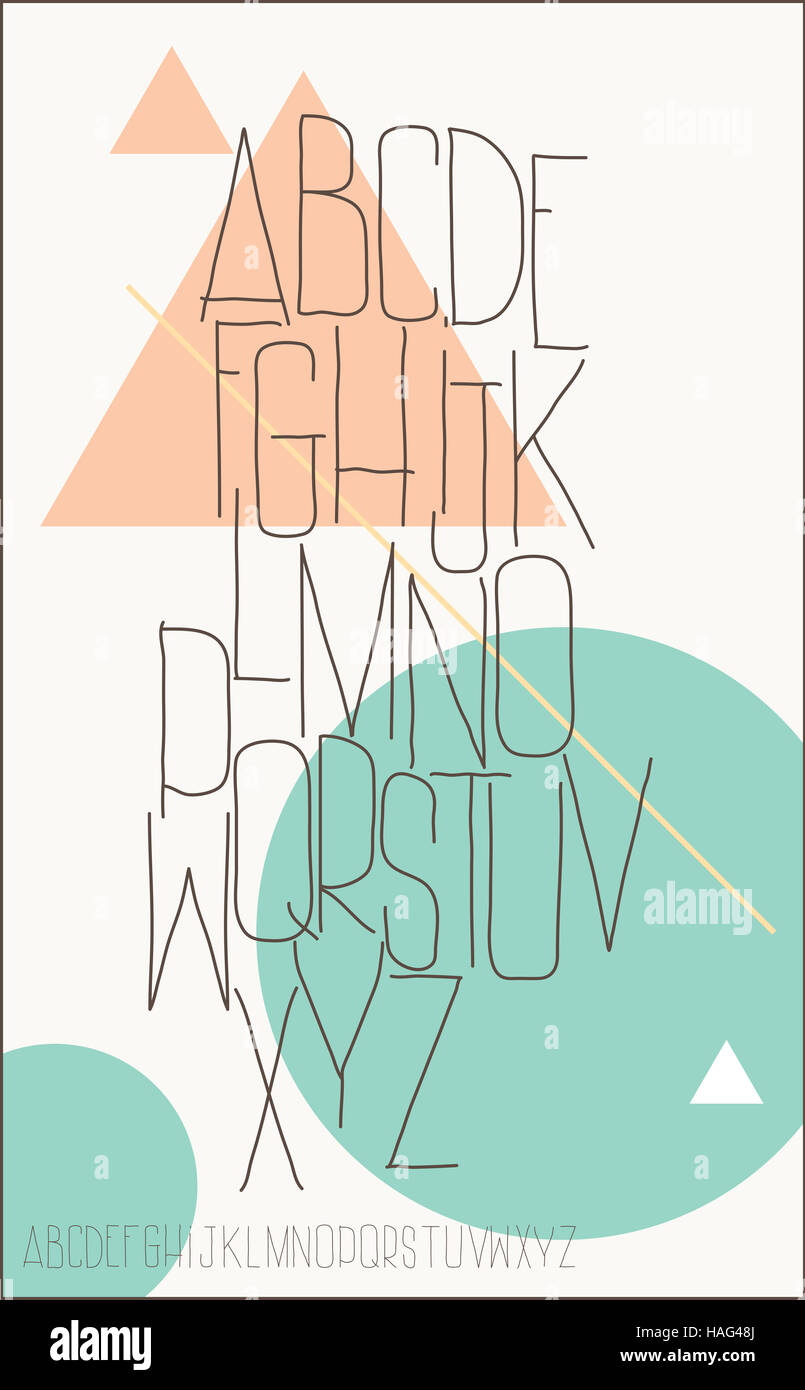 Lettres alphabet Banque D'Images