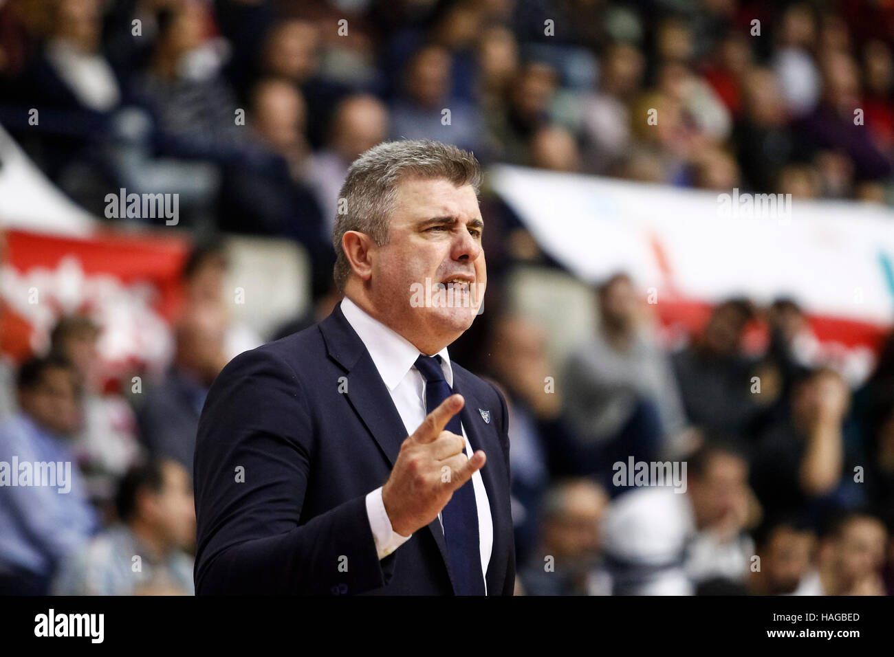 Murcia, Espagne. 30 novembre, 2016. Match de basket entre l'EuroCup CB Murcia Ucam et BC Zenit Saint-Pétersbourg au Palacio de los Deportes en Murcie. Credit : ABEL F. ROS/Alamy Live News Banque D'Images