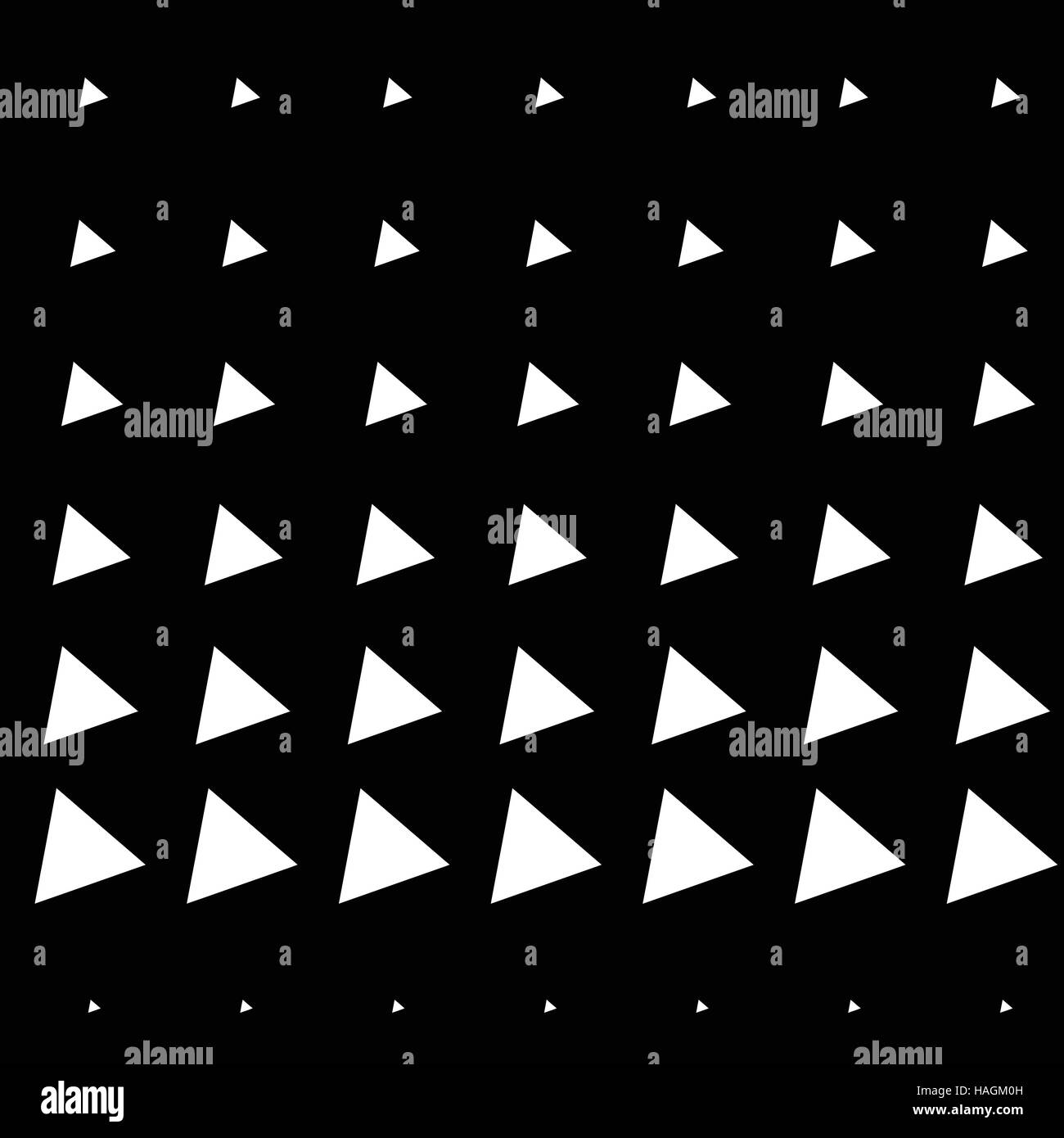 Seamless Vector Halftone Triangle noir et blanc Modèle de Gradient Grille fond abstrait géométrique. Peut être utilisé pour modifier la page web wallpaper Illustration de Vecteur