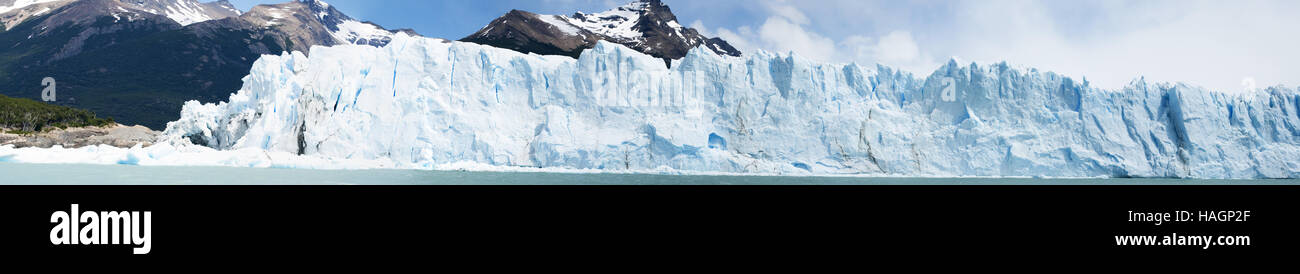 Patagonie : l'avant du glacier Upsala, dont le nom dérive de l'Université suédoise d'Uppsala Banque D'Images