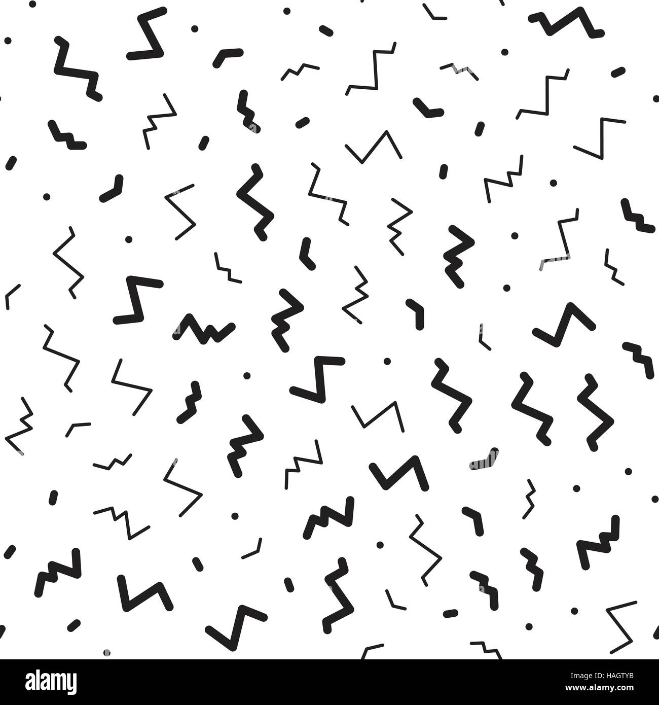 Seamless Pattern arrière-plan simple. Fashion 80-90 s. La texture en noir et blanc Illustration de Vecteur