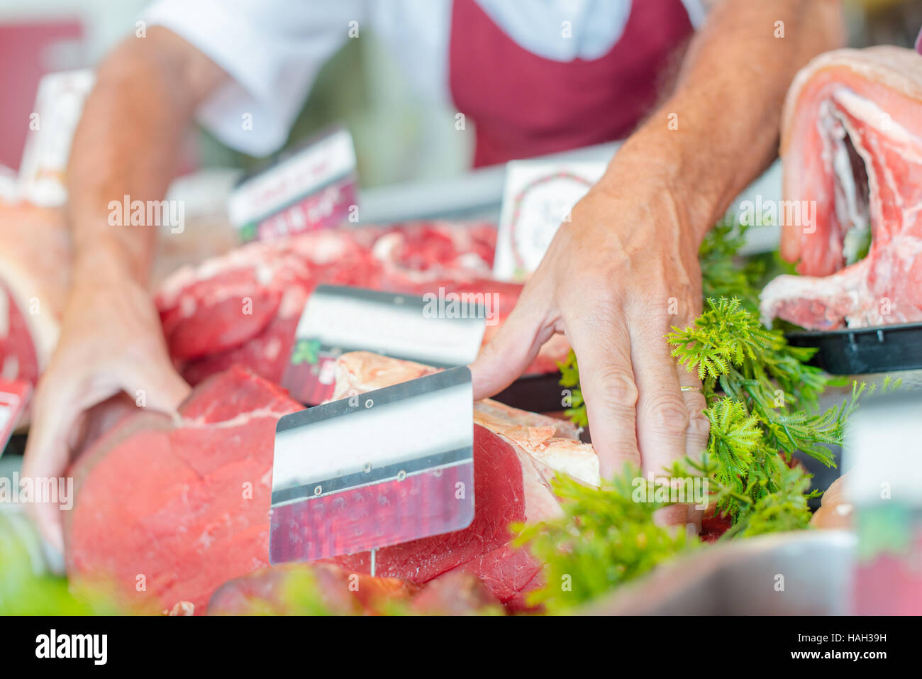 viande et prix Banque D'Images