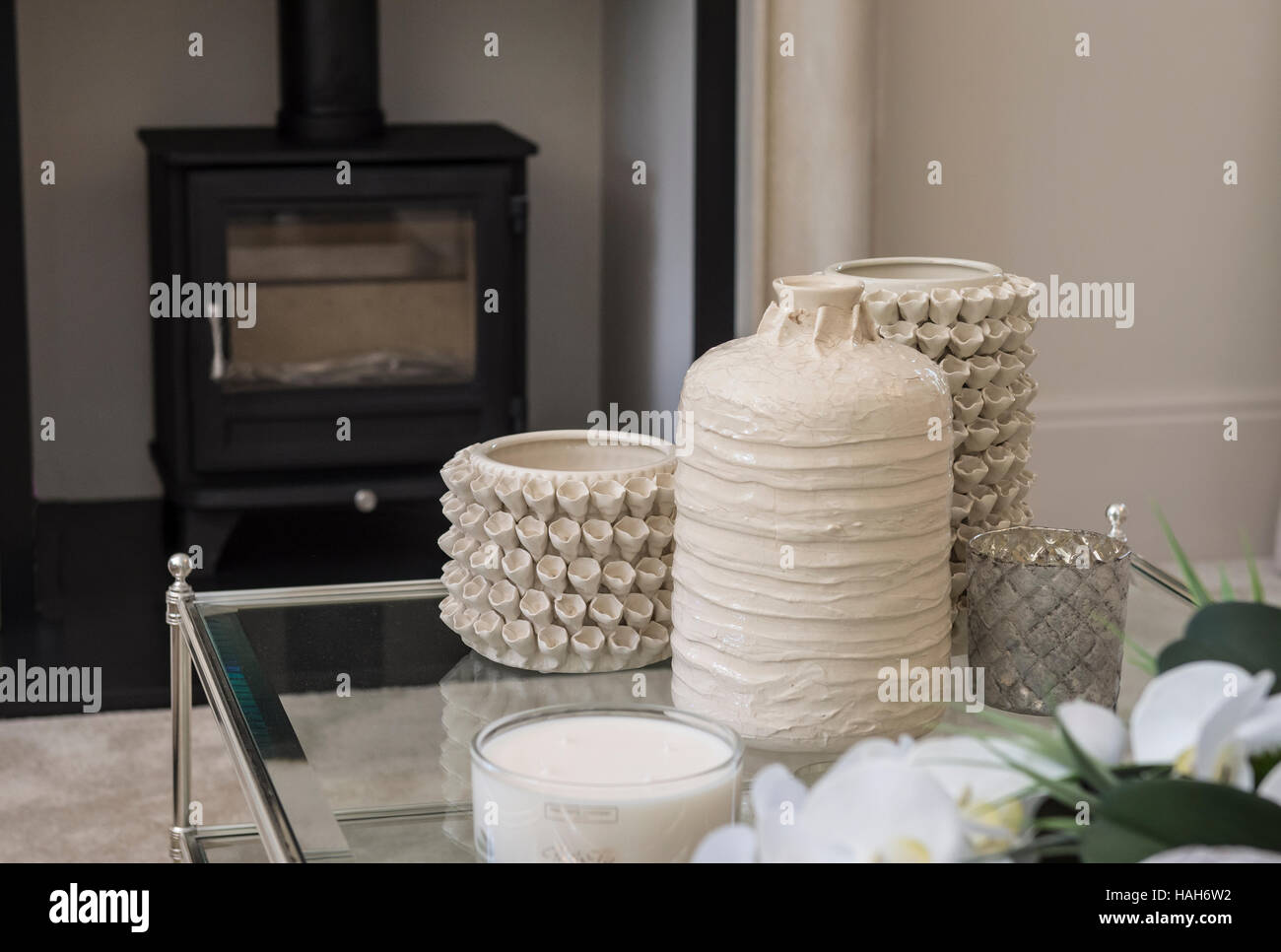 Intérieur de maison de luxe en Angleterre Banque D'Images