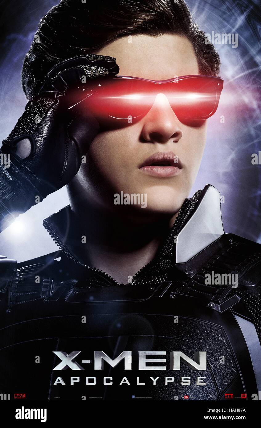 X-Men : Apocalypse Année : 2016 USA Réalisateur : Bryan Singer Kodi Smit-McPhee Film poster Banque D'Images