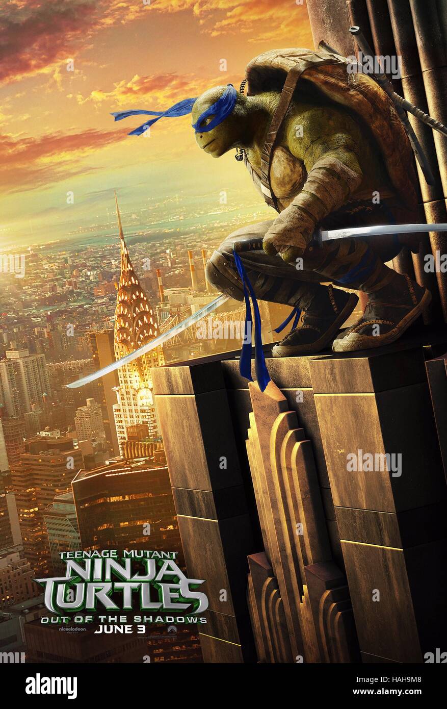 Teenage Mutant Ninja Turtles : de l'ombre Année : 2016 USA / Chine / Canada Réalisateur : Dave Green Movie poster (USA) Banque D'Images