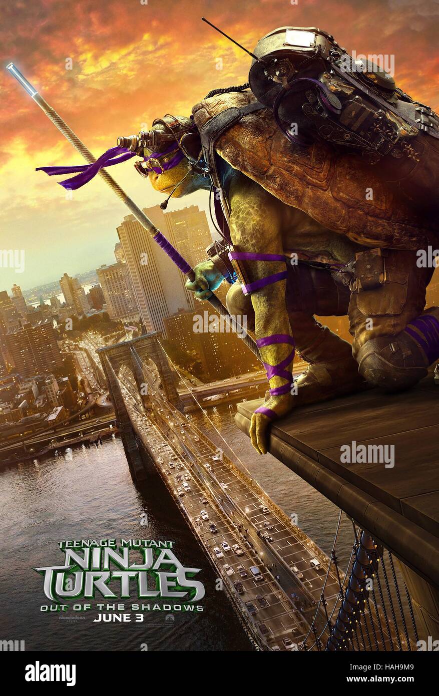 Teenage Mutant Ninja Turtles : de l'ombre Année : 2016 USA / Chine / Canada Réalisateur : Dave Green Movie poster (USA) Banque D'Images