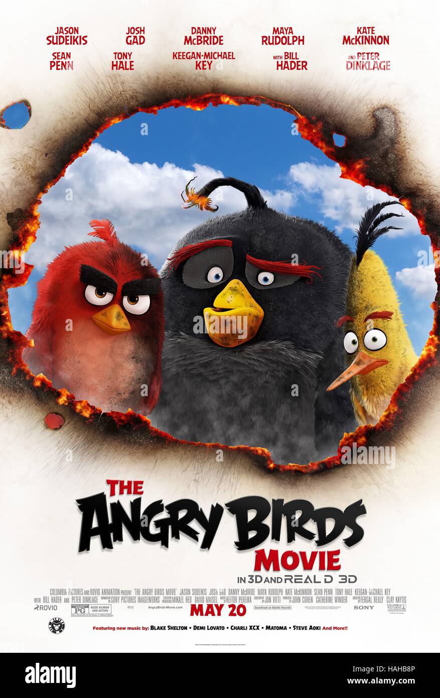 Les Angry Birds Film Année : 2016 USA Réalisation : Clay Kaytis, Fergal Reilly Film poster (USA) Banque D'Images