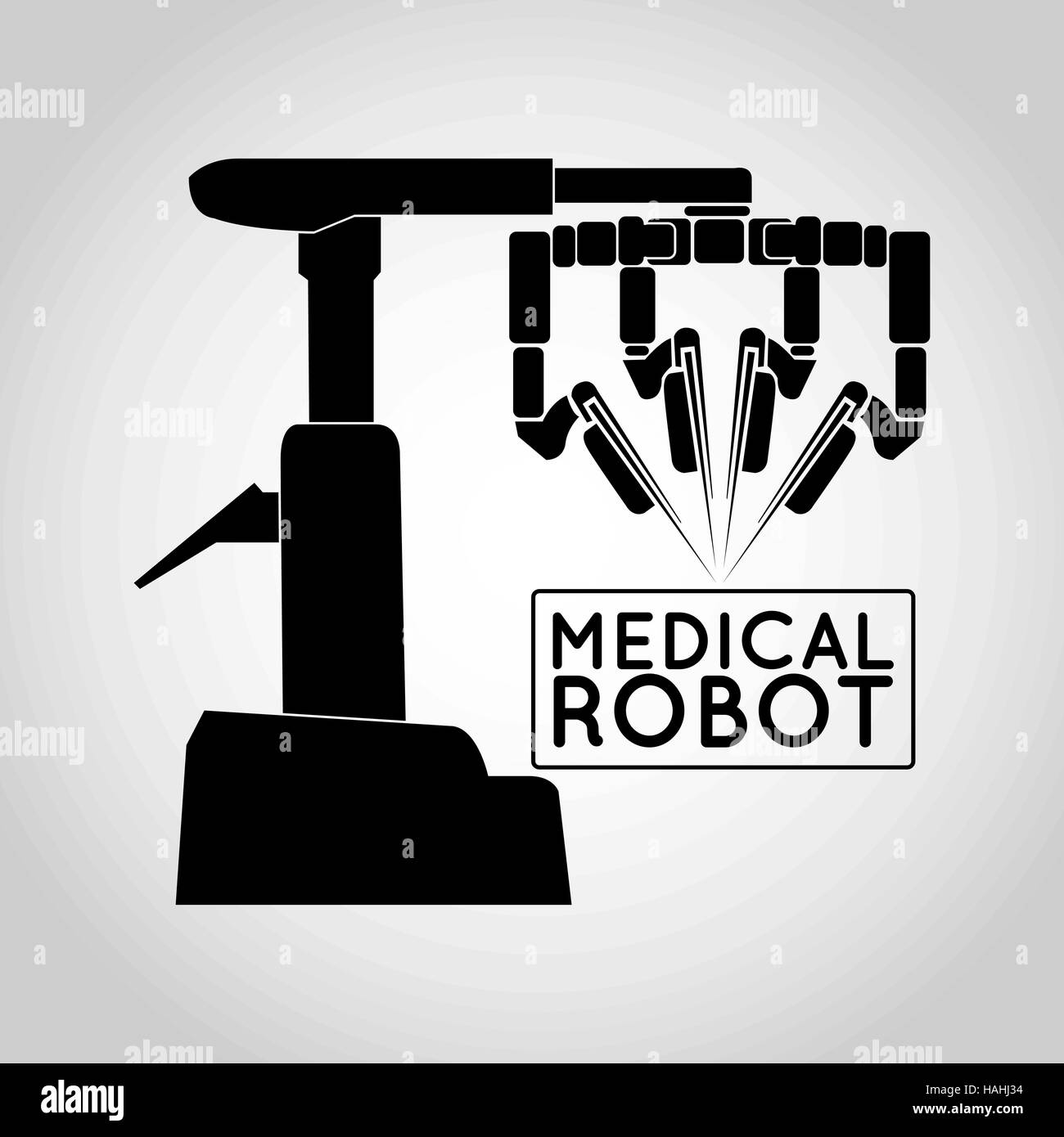 Vecteur Icône robot médical Illustration de Vecteur