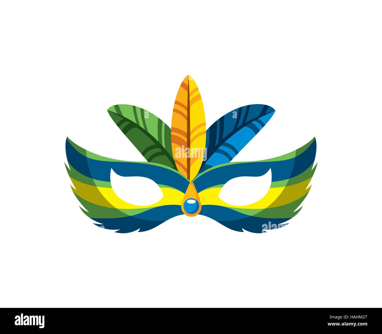 Festival brésilien accessoire masque icône sur fond blanc. la culture  brésilienne concept. design coloré. vector illustration Image Vectorielle  Stock - Alamy