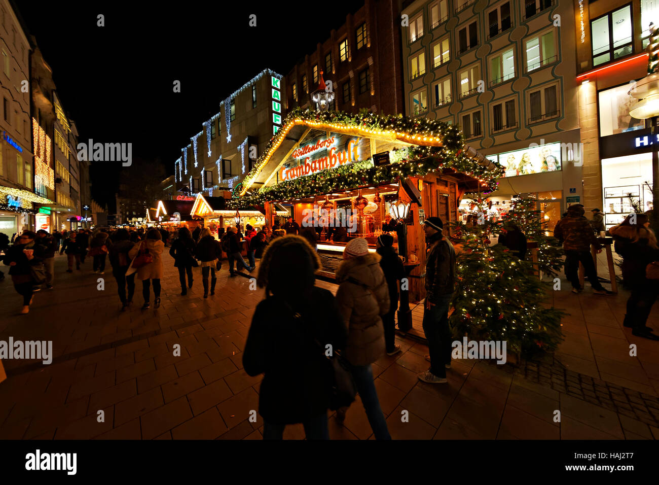 Marchés de Noël allemand, Munich, Haute-Bavière, Allemagne, Europe Banque D'Images