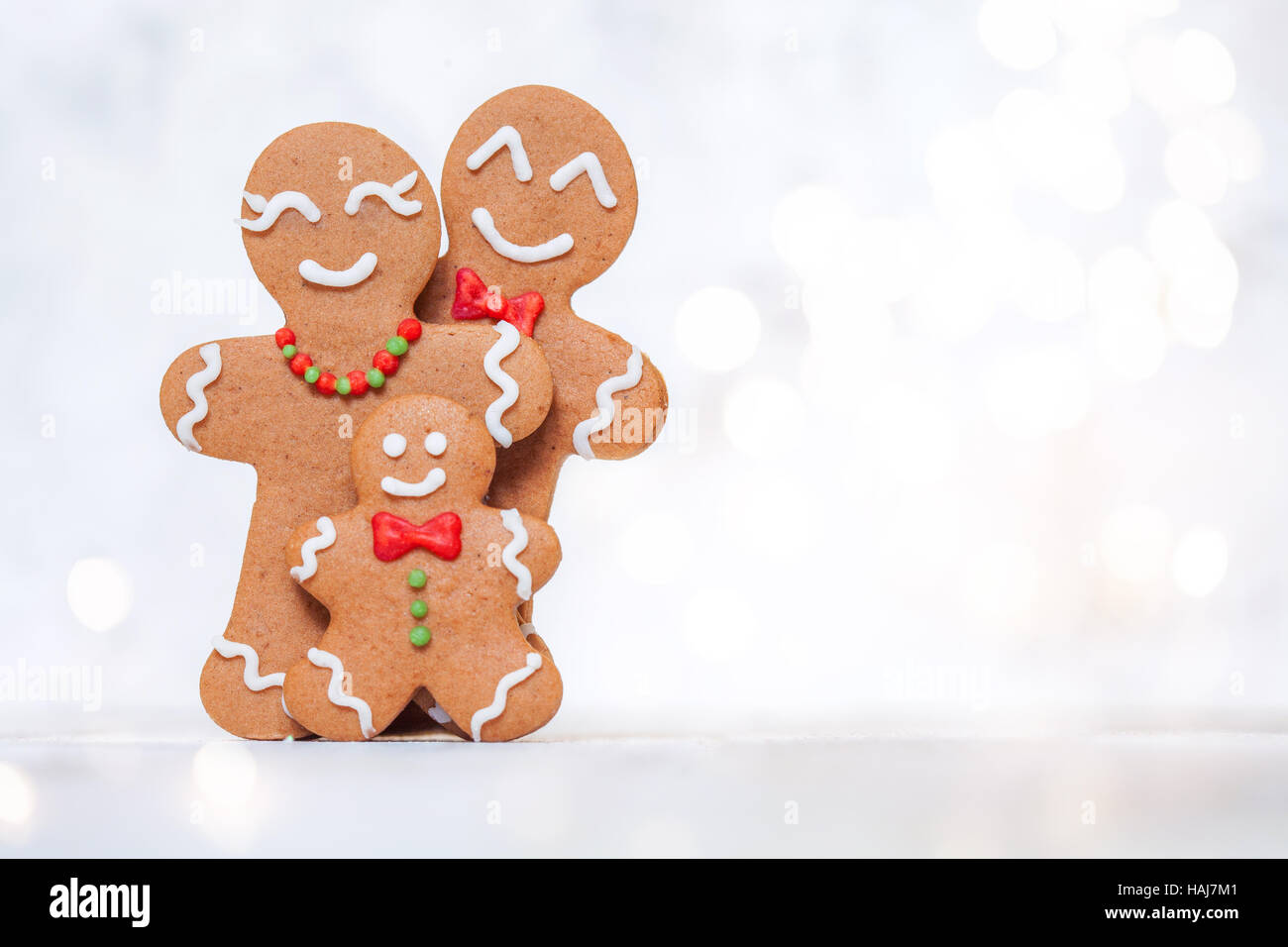 Gingerbread Man family Banque D'Images