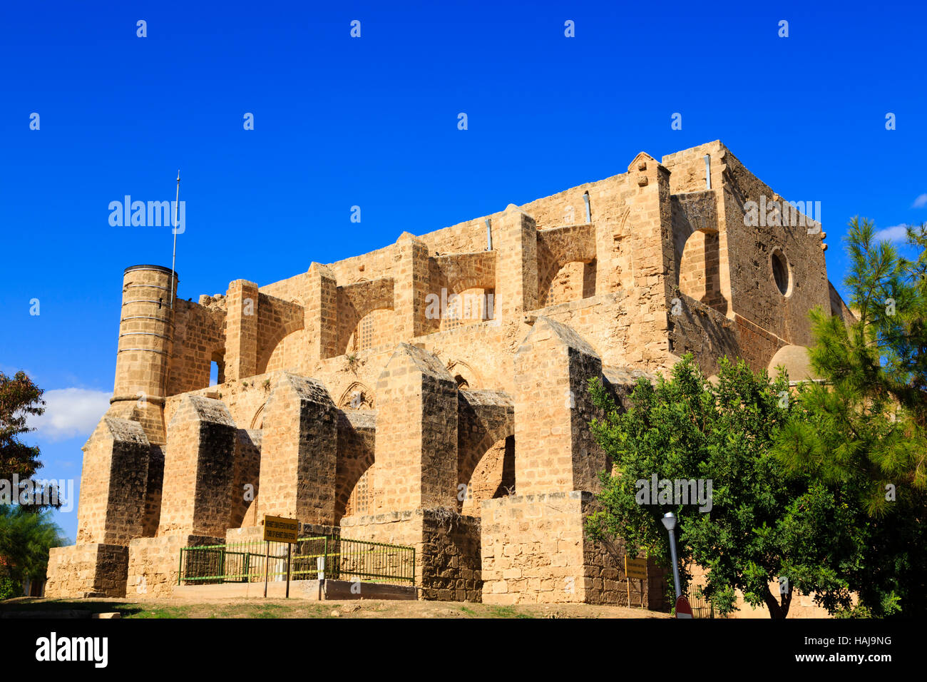 Église des Saints Pierre et Paul, le nom de la mosquée de Sinan Pacha. Famagusta, Ammochostos, Chypre du Nord Banque D'Images