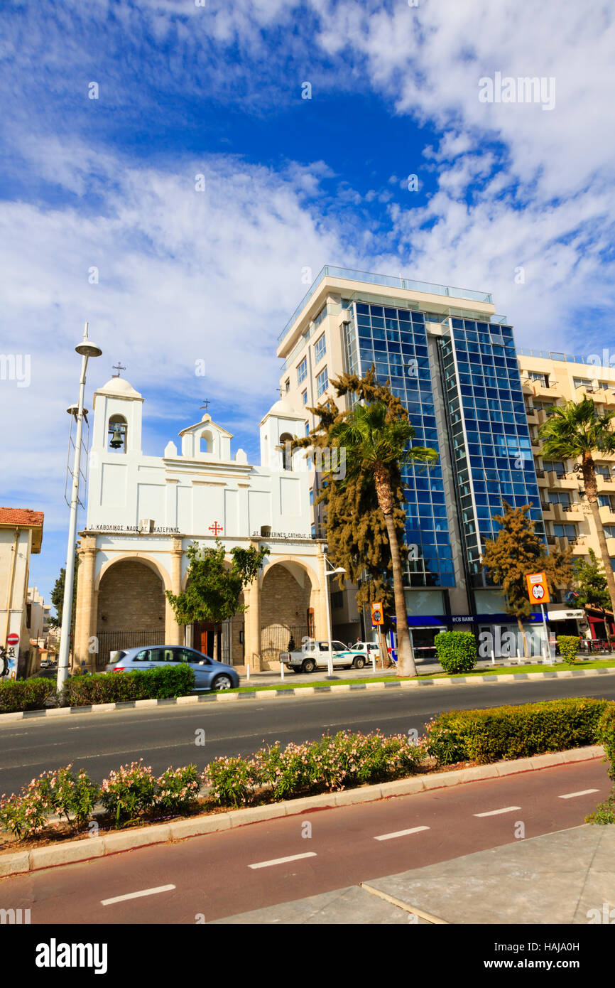 Église catholique St Catherines, Limassol Chypre Banque D'Images