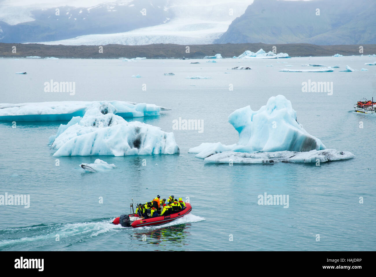 Lac glaciaire jökulsárlón en Islande Banque D'Images